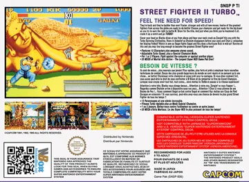 Street Fighter II Turbo (Europe) (Rev 1) box cover back